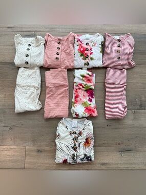 Lou Lou & Company 6-12 mo Top & Bottoms girly bundle